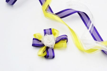 Ensemble de ruban violet jaune classique - Ensemble de ruban violet jaune classique